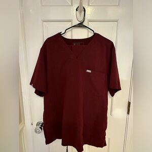 Figs Men Scrubs XXL Burgundy